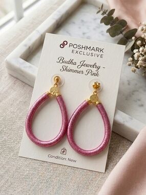 Budha All Weather Womens Earring. Color Pink. Excellent Quality